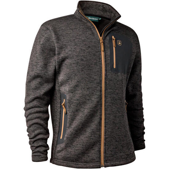 Deerhunter Sarek Strickjacke Herren (Dark Grey Melange) Größe M