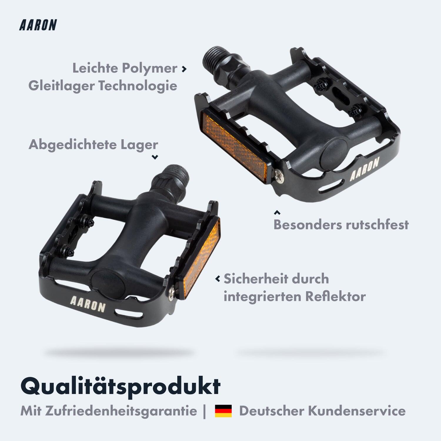 Tour Fahrradpedale Aluminium mit Reflektoren - StVZO zugelassen 2/6
