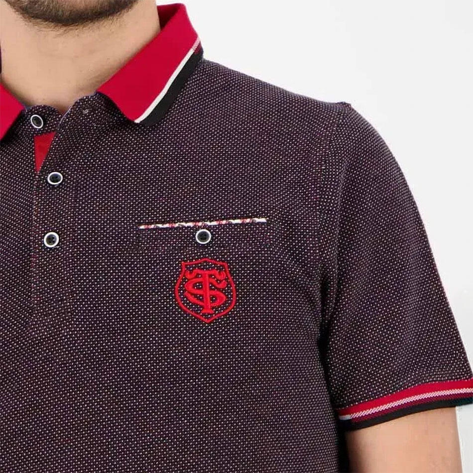 Polo da uomo Fold Stade Toulousain Rugby Nero 4/4