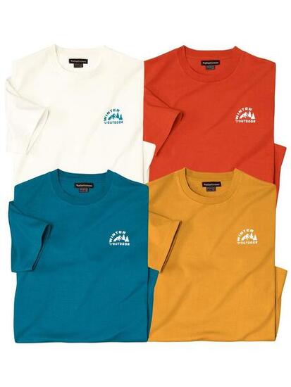 Lot de 4 Tee-Shirts Outdoor