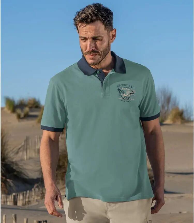 2er-Pack Poloshirts Wüste in Piqué-Qualität 2/5