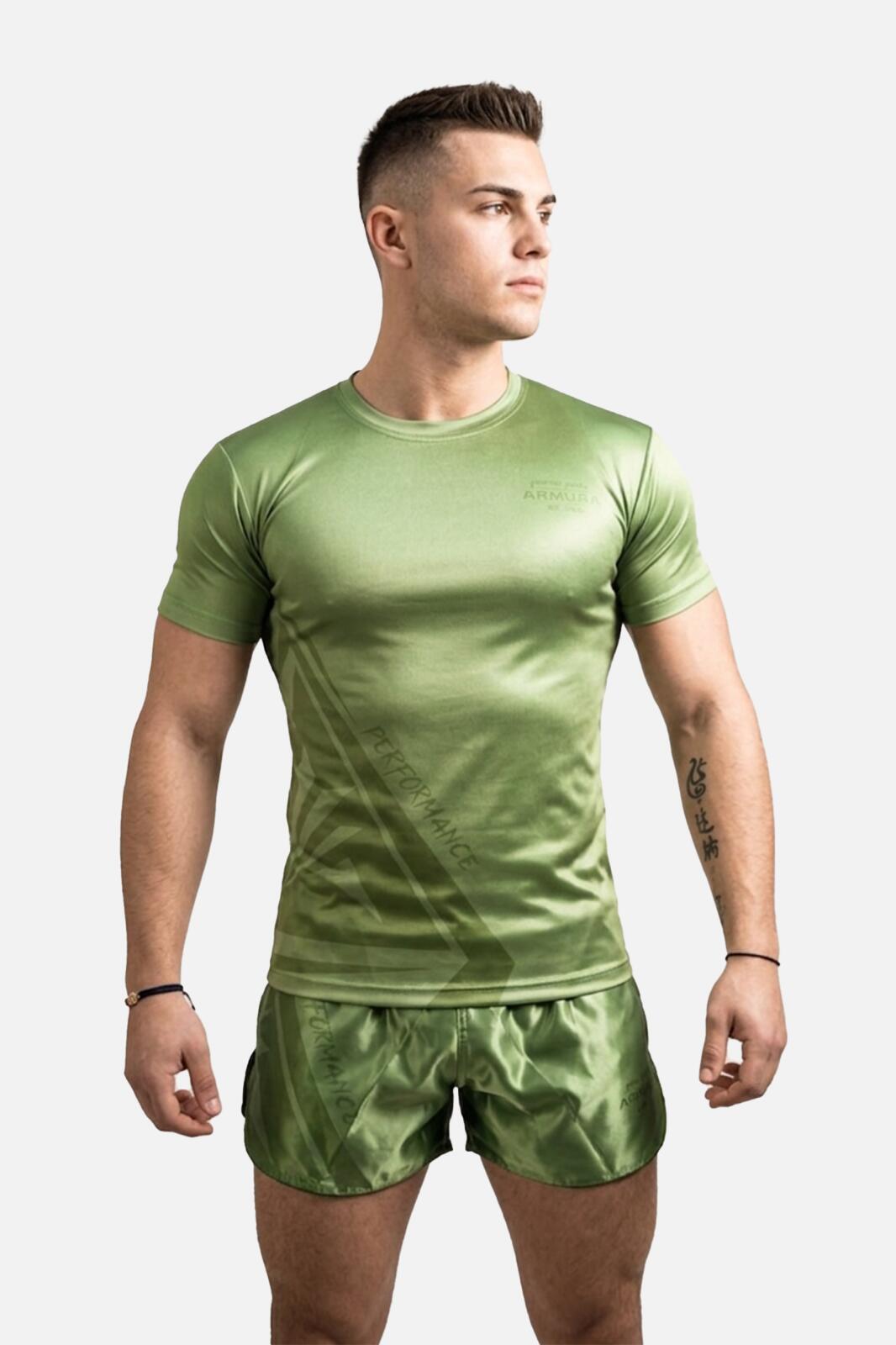Tricou ARMURA Performance Verde Juniori