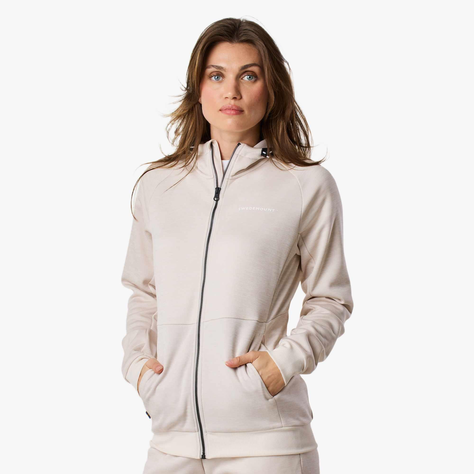 Damen Trainingssweatshirt Quick Dry Training Logo Zip Hood W II 4/7