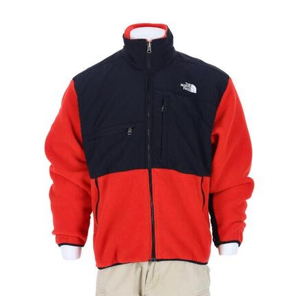 Refurbished - Herren Vintage Rote Fleecejacke - Wie neu