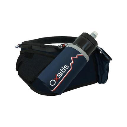 Ceinture porte-bidon Hydrabelt pour le trail/running - Blanc/Bleu