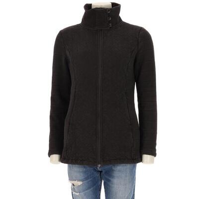 Tweedehands - tnf dames zwarte fleece jas - zeer goede staat