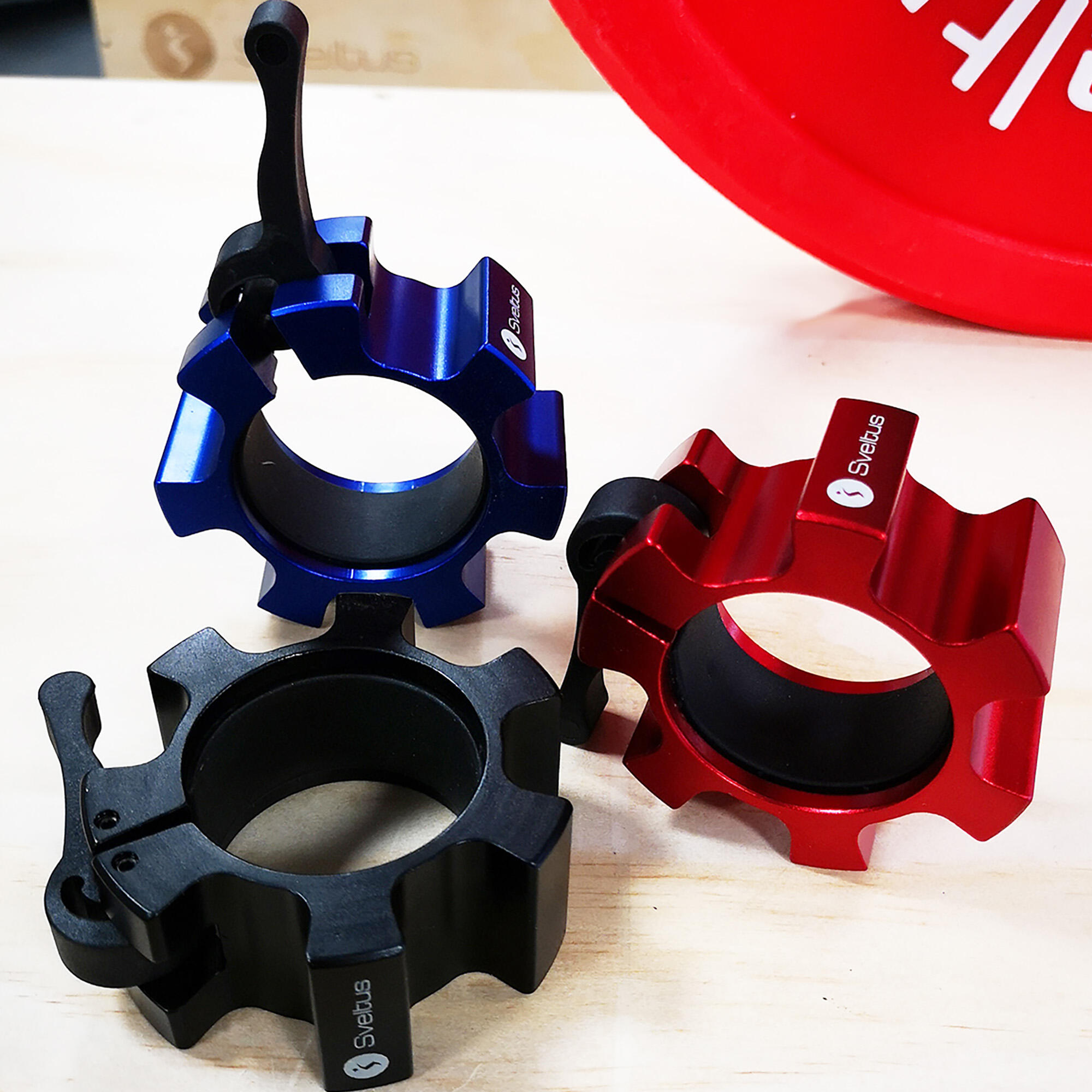 Zaciski do sztangi Sveltus Aluminium Stop Disc 2 szt. 2/4