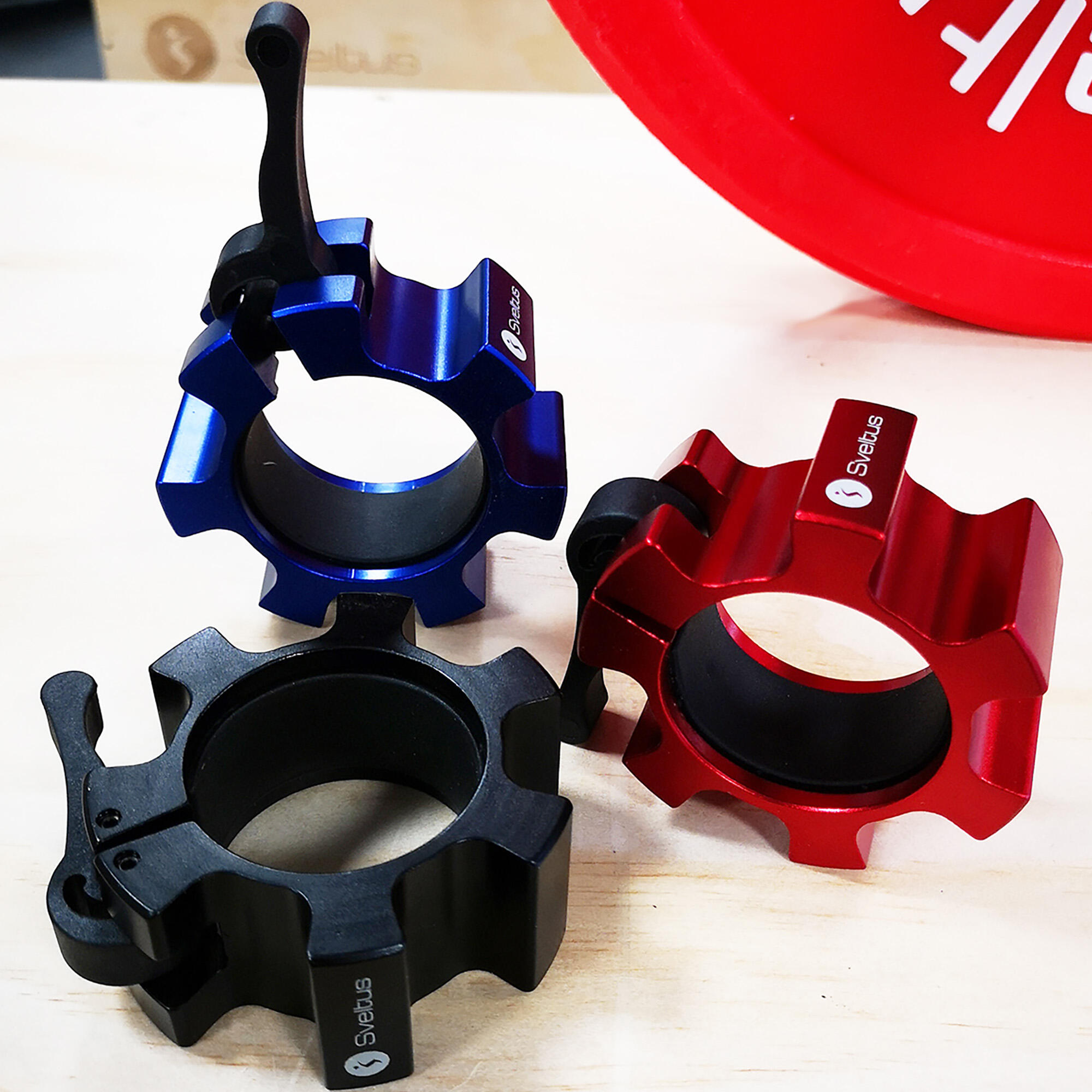Zaciski do sztangi Sveltus Aluminium Stop Disc 2 szt. 2/4