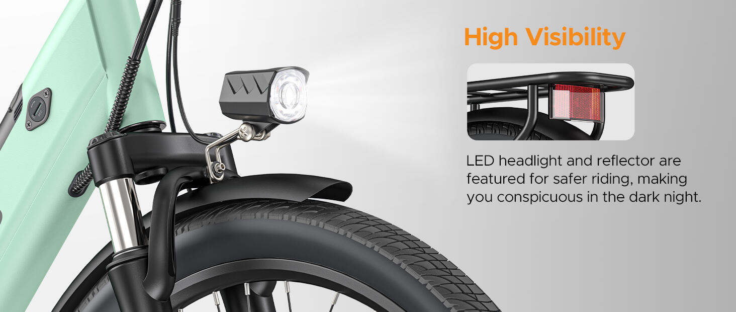 Bicicletta elettrica Hillmiles MileCity 1 da 250 W, autonomia 100 km 4/4