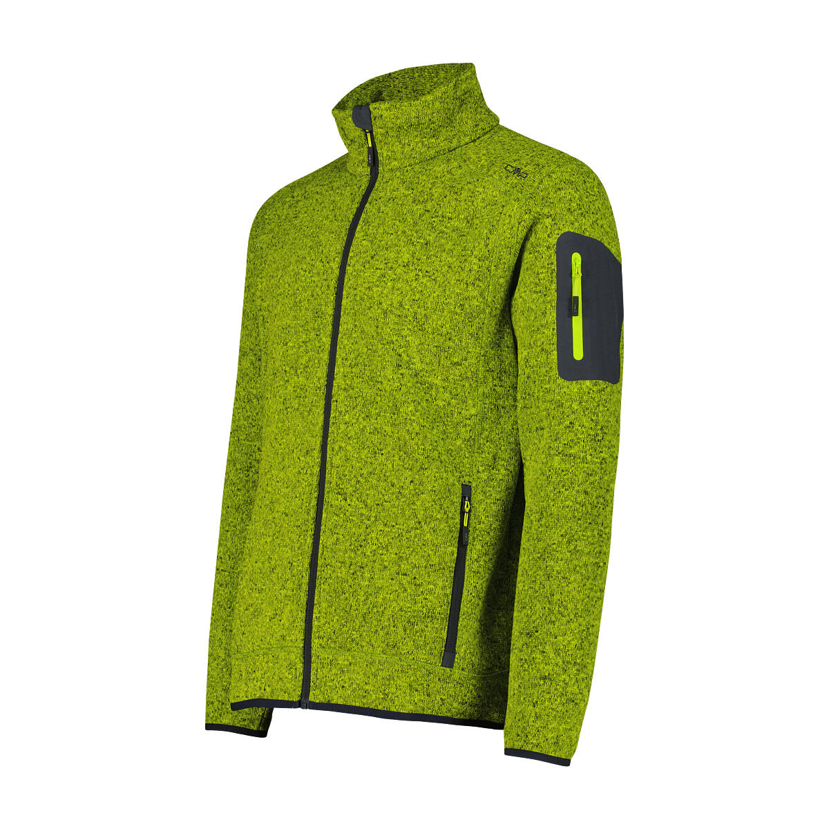 Midlayer KNITTED MELANGE Wandern/Outdoor/Trekking männlich ACIDO-ANTRACITE 3/5