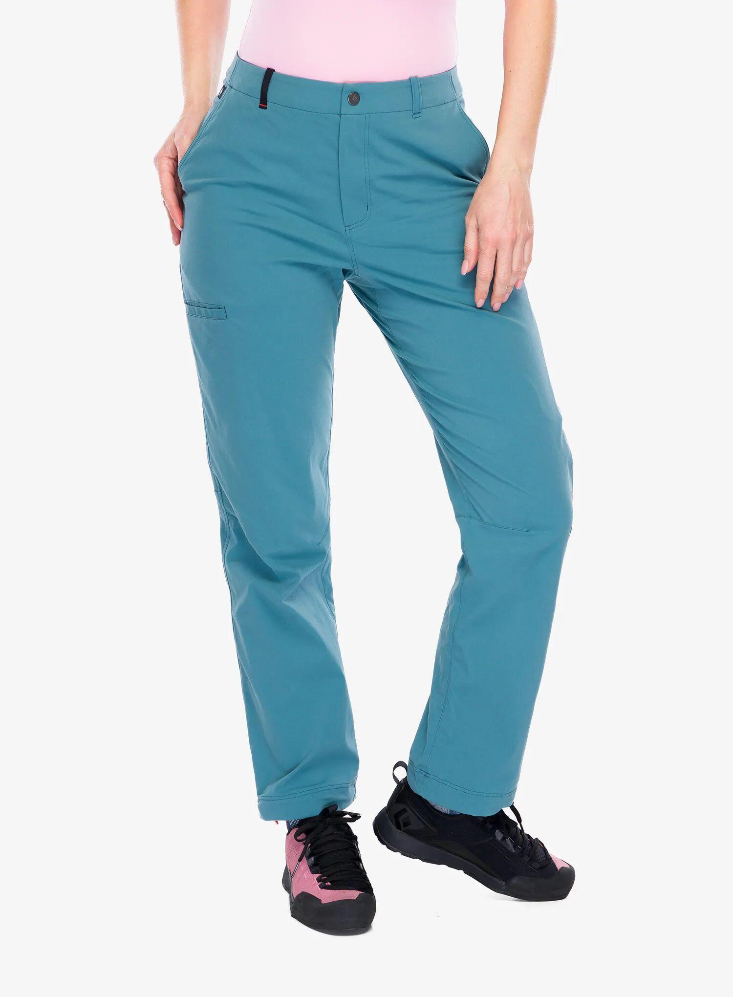 Pantalon femme Black Diamond Pursuit Creek bleu, nylon élasthanne 3/7