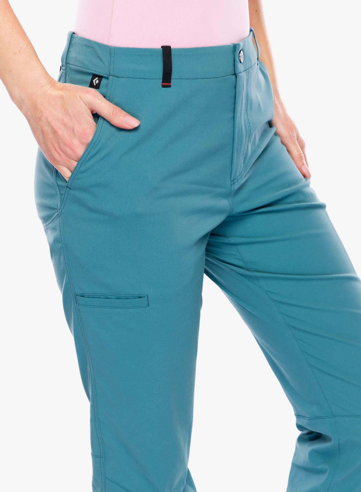 Pantalon femme Black Diamond Pursuit Creek bleu, nylon élasthanne 5/7