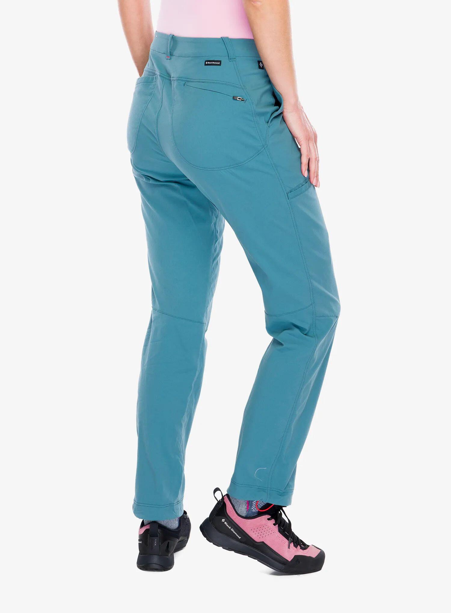 Pantalon femme Black Diamond Pursuit Creek bleu, nylon élasthanne 4/7