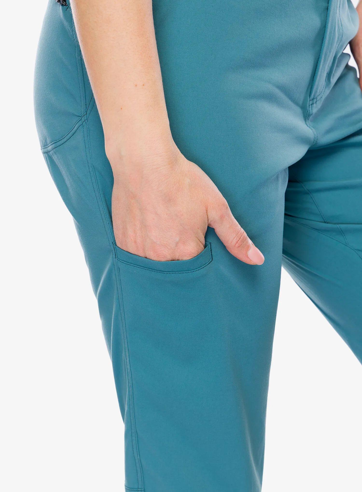 Pantalon femme Black Diamond Pursuit Creek bleu, nylon élasthanne 6/7