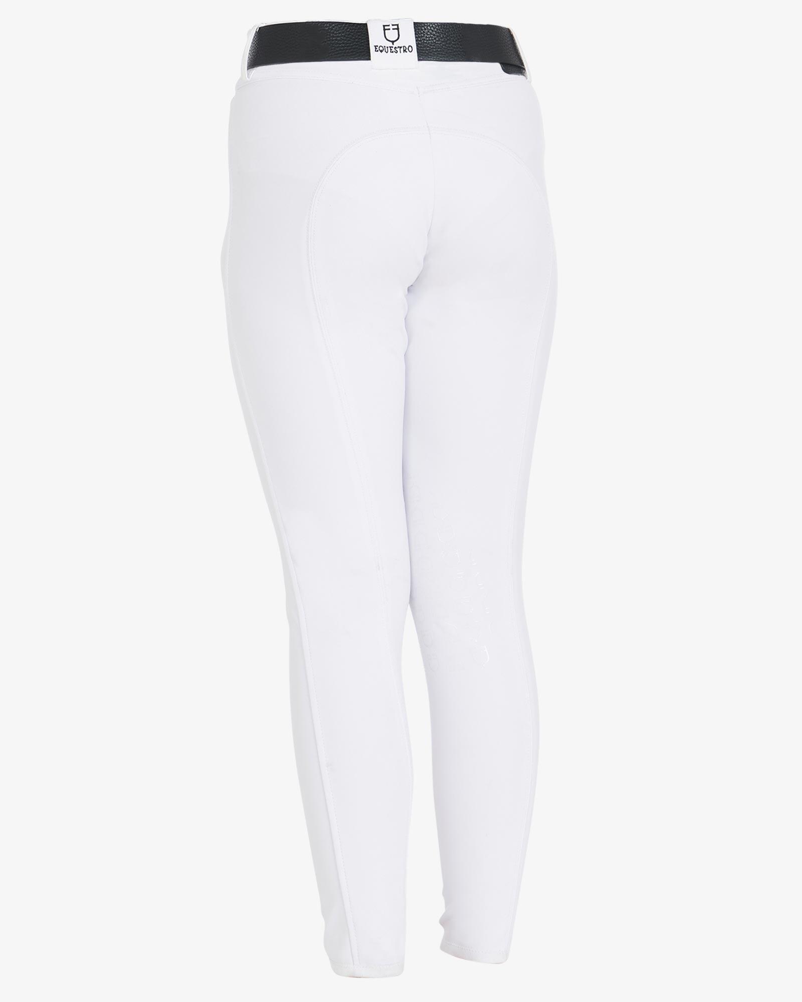 Equestro Kids Unisex Knie Grip Rijbroek Blauw - 5/7