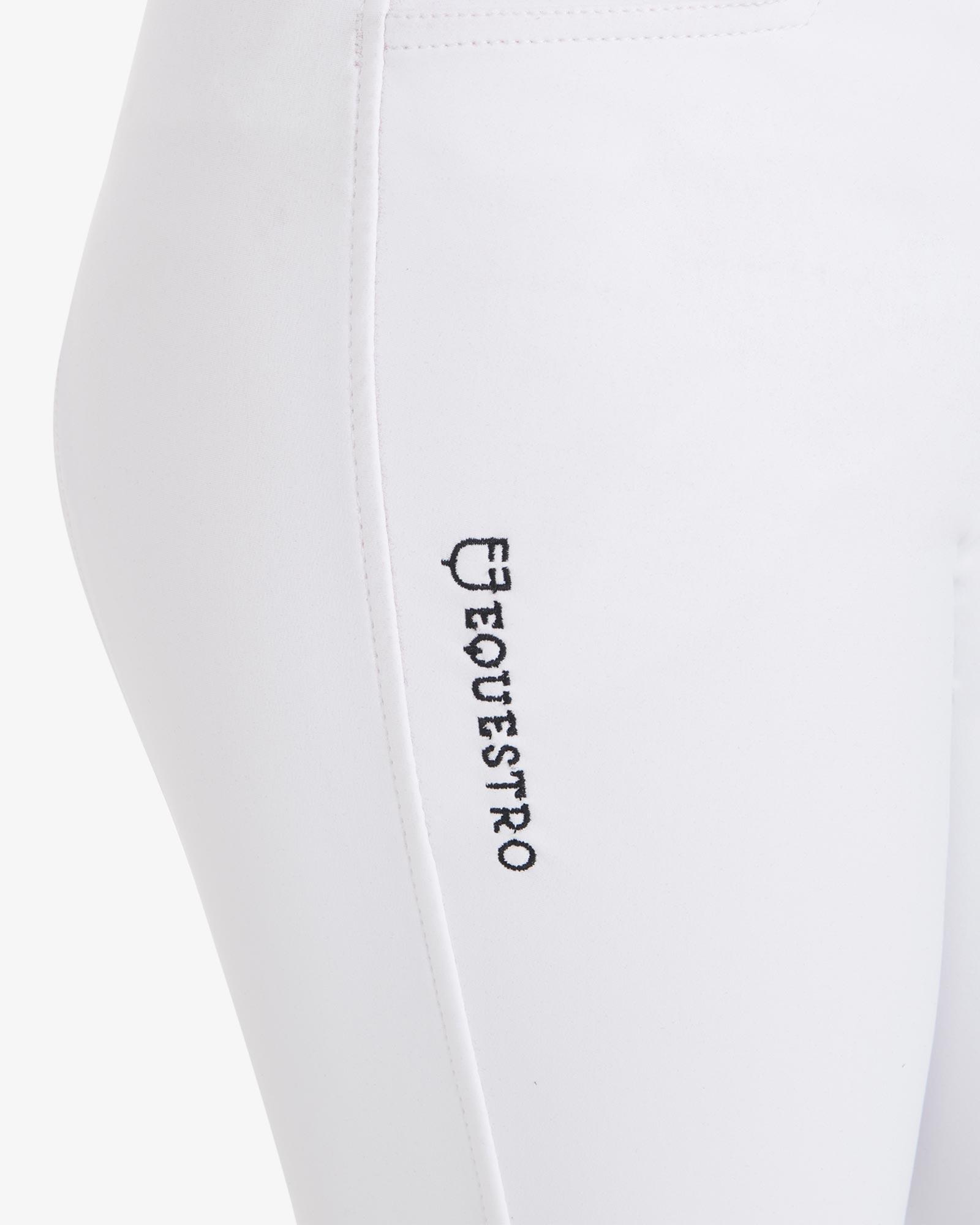 Equestro Kids Unisex Knie Grip Rijbroek Blauw - 7/7