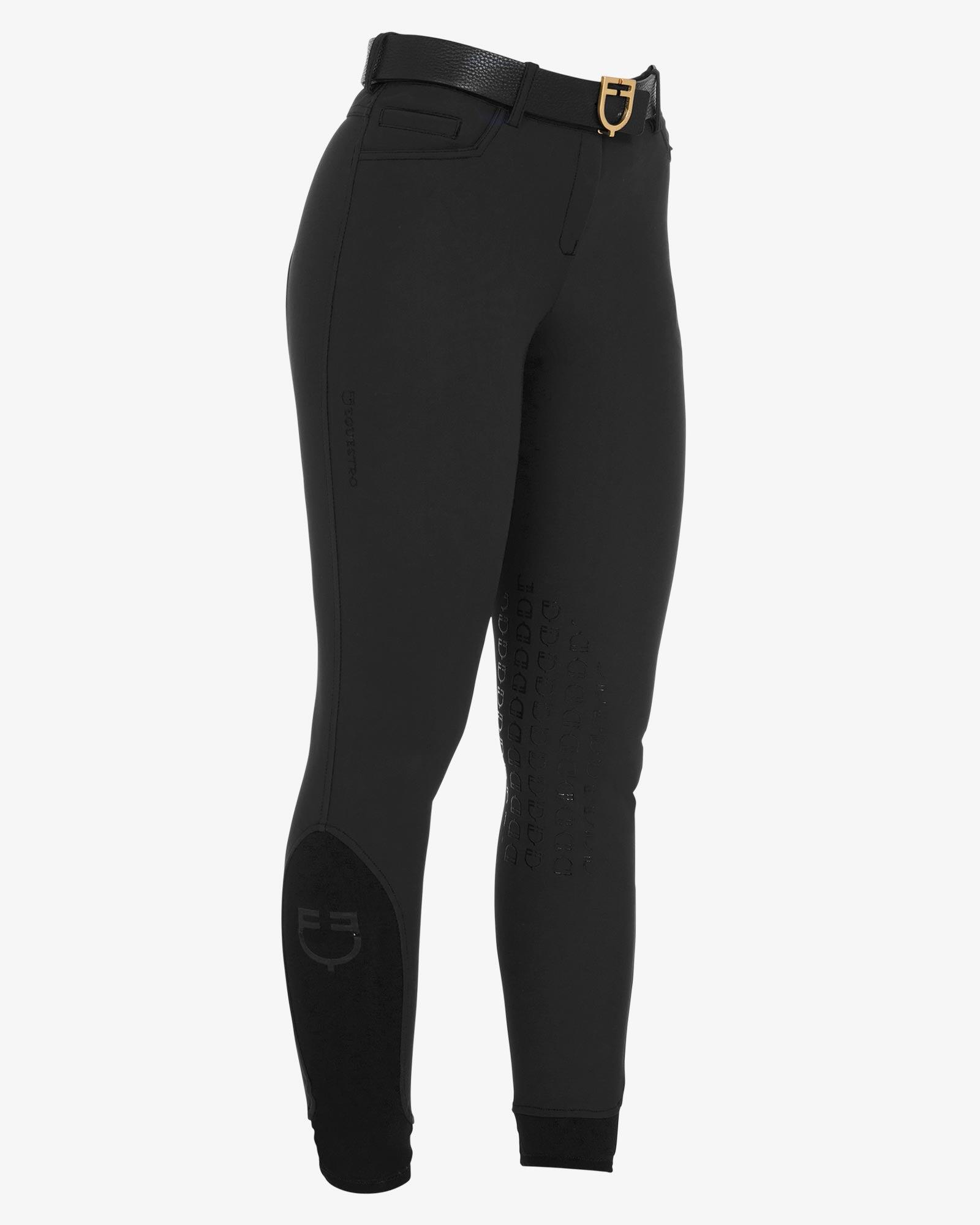 Damen sommer slim fit hose aus bi-stretch technischem spandexgewebe 6/7