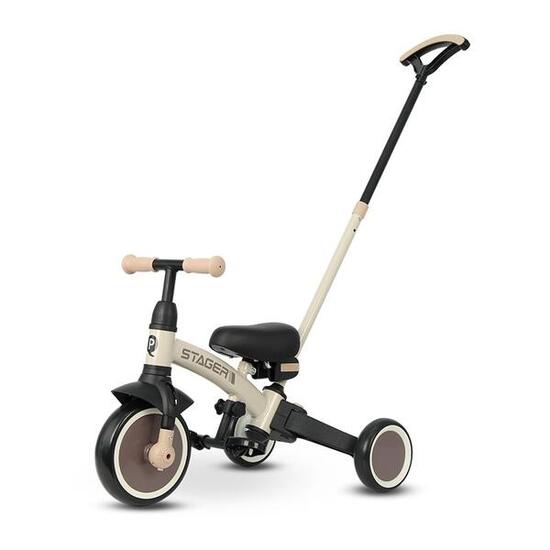 Qplay Stager Tricycle 3-en-1 - Pliable - Marron