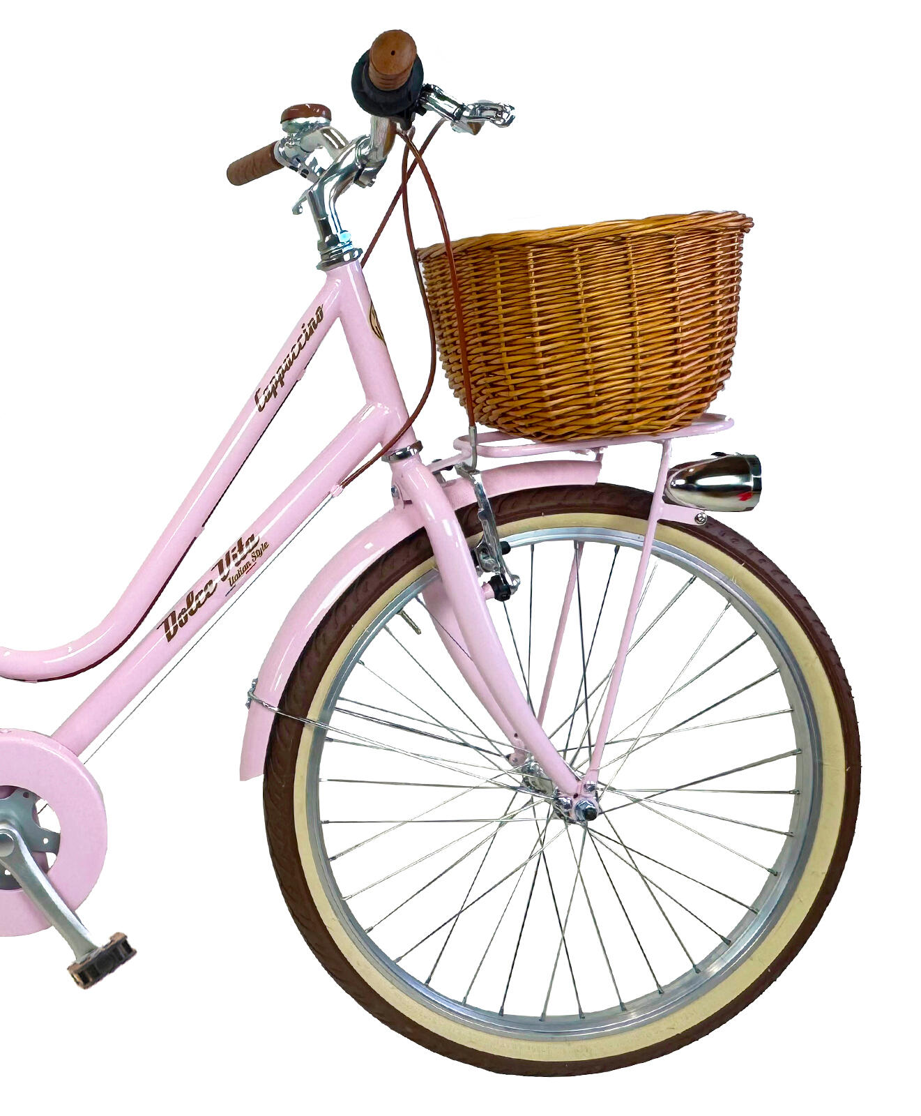 Meisjesfiets Dolce Vita CAPPUCCINO 24" 6V met mand - Roze 3/3