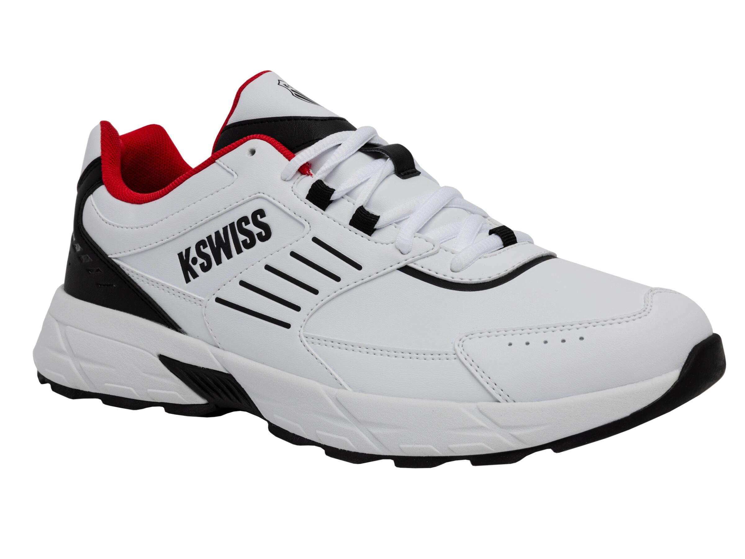 K-Swiss Herren Sneaker Fario LTH Trainer 04778-122-M White Black Marsred 2/6