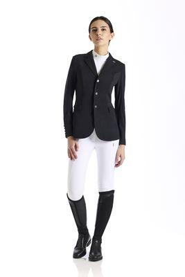 Ego7 Ribbed Wedstrijdjas Dames Ss25 Zwart - 3/4