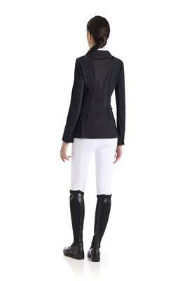 Ego7 Ribbed Wedstrijdjas Dames Ss25 Zwart - 4/4