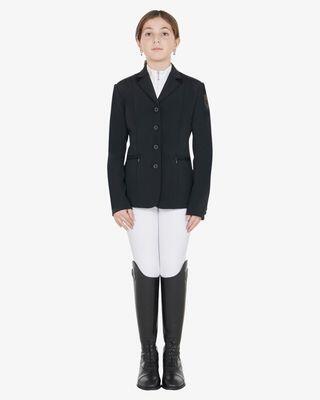 Equestro Kids Unisex Wedstrijdjas Zwart - 4/5
