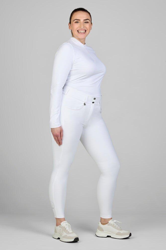 Pikeur Dames Rijbroek Amia Sd 6875 Midwaist Classic Wit - 4/7