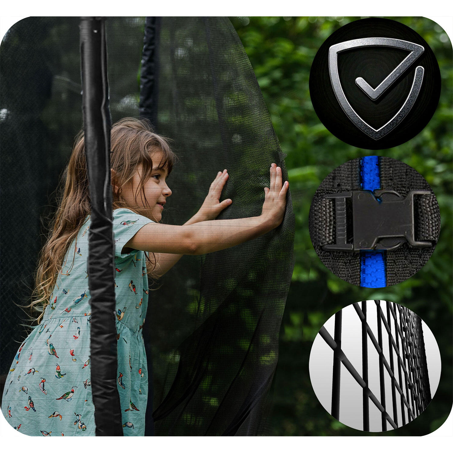 Trampolina ogrodowa z siatką zewnętrzną Neo-Sport 435cm 14ft 6/7