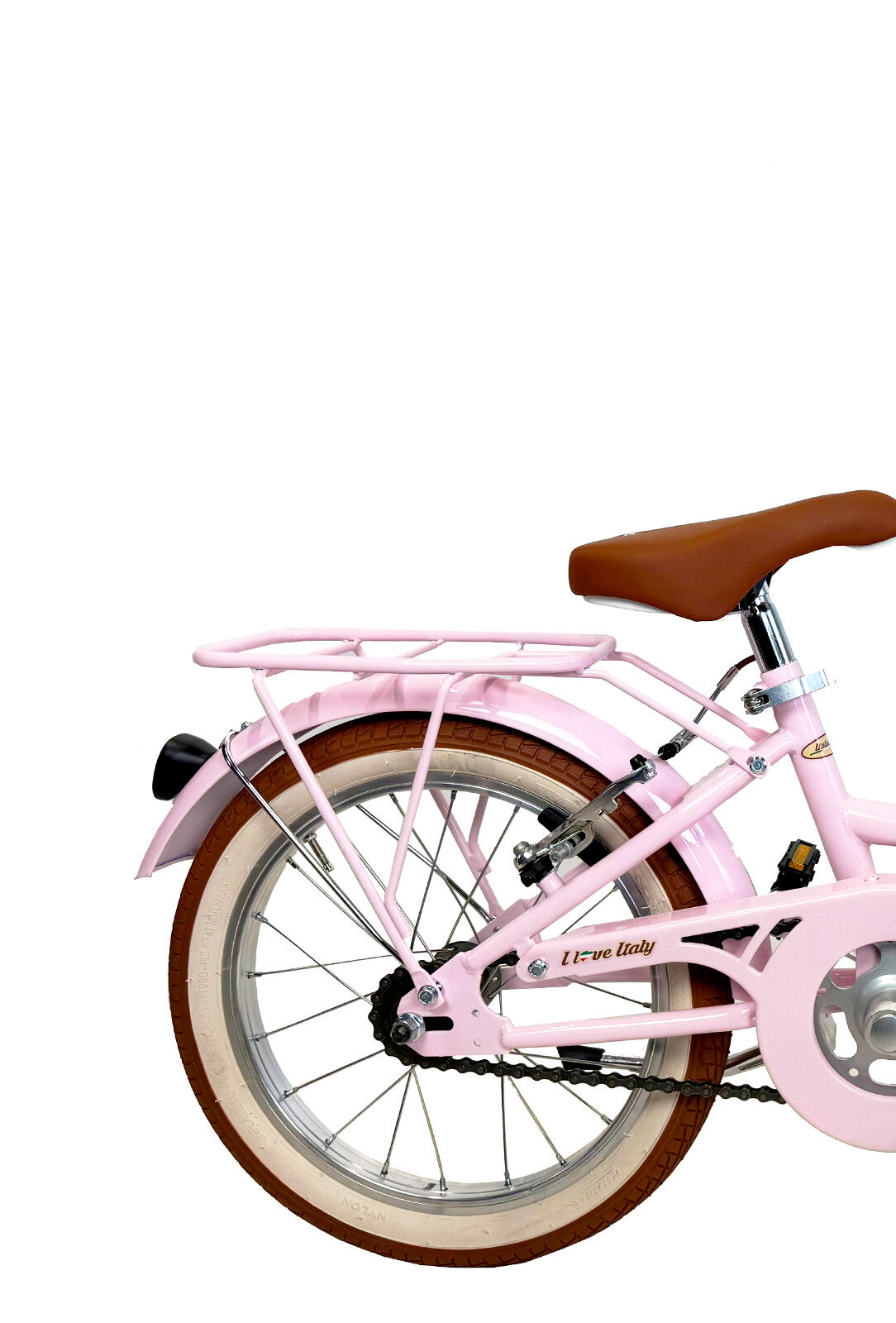 Bici da bambina Dolce Vita by Canellini CAPPUCCINO 16" con cesto - Rosa 2/3