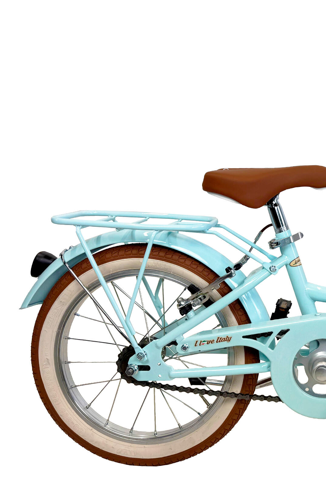 Bici da bambina Dolce Vita by Canellini CAPPUCCINO 16" con cesto - Azzurro 2/3