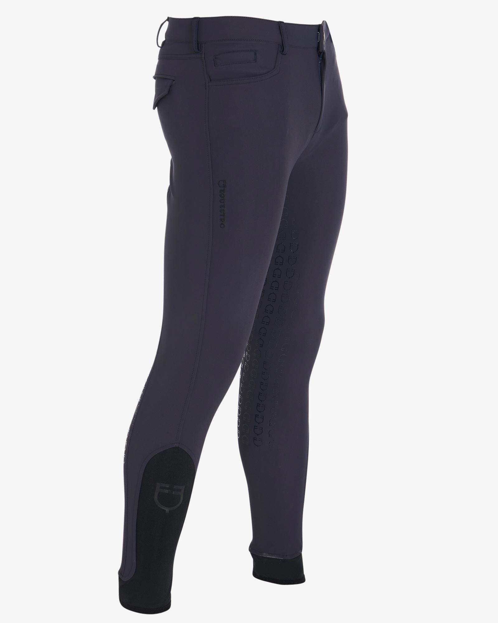 Equestro Heren Aria Slim Fit Full Grip Rijbroek Kleurloos - 5/7