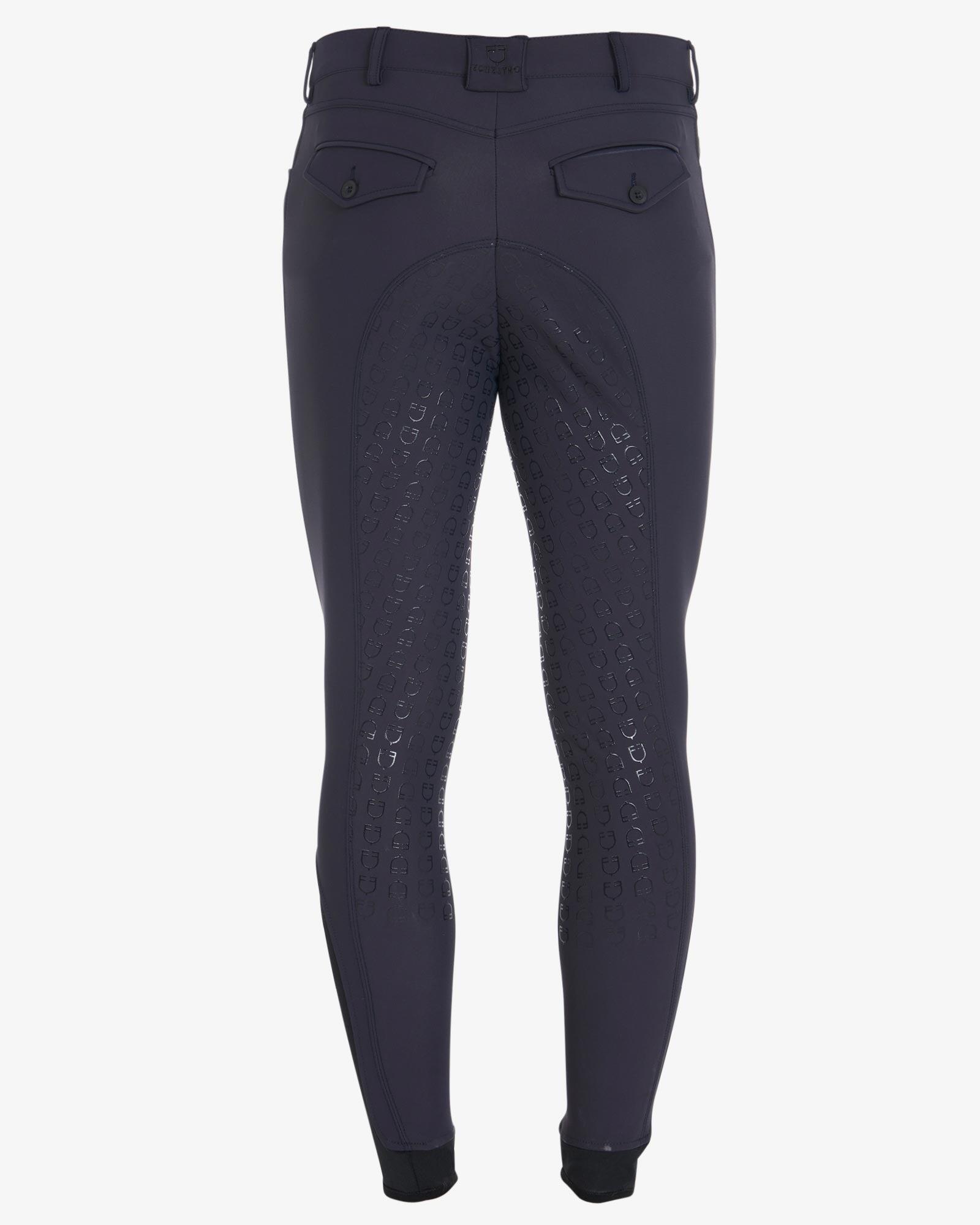 Equestro Heren Aria Slim Fit Full Grip Rijbroek Kleurloos - 6/7
