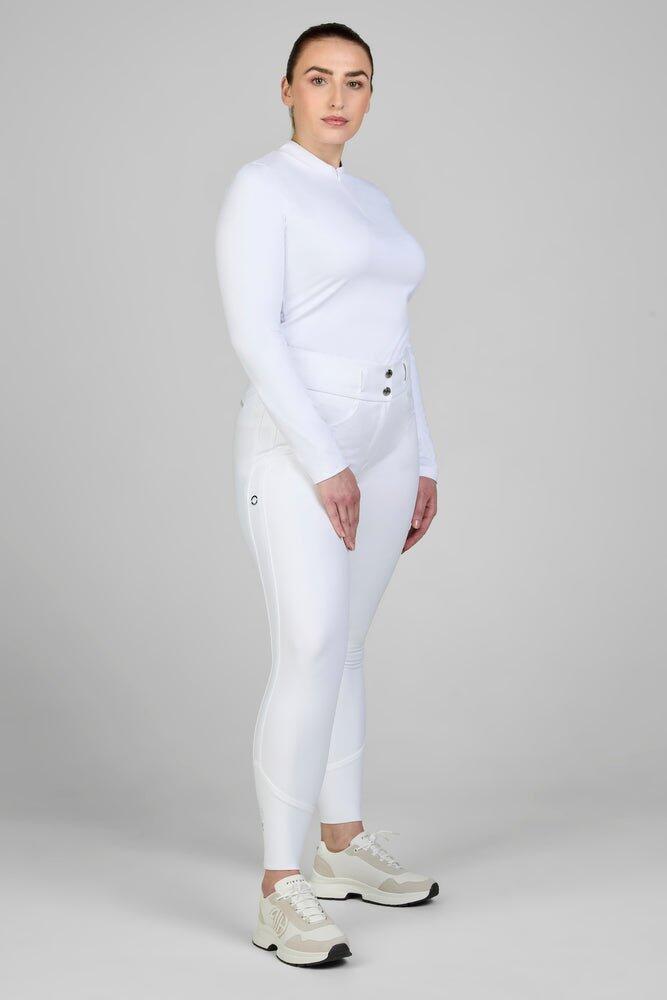 Pikeur Laure Rijbroek Dames Full Grip Sd Classic Wit - 5/7