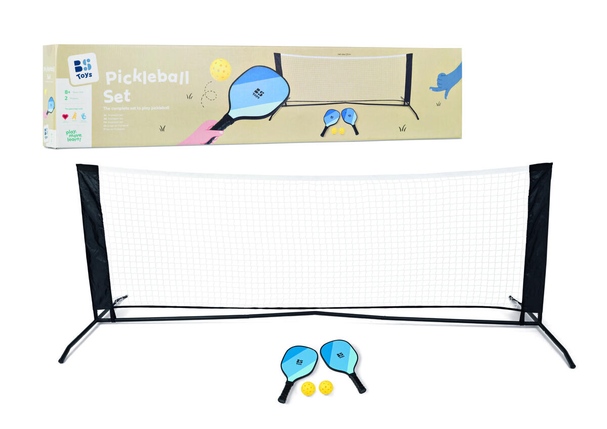 Pickleball set met 2 ballen, 2 rackets en 1 net 6/7