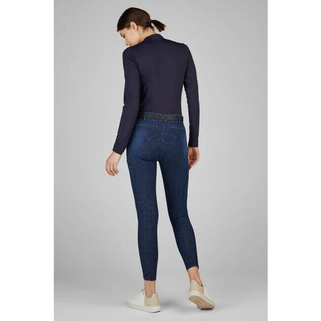 Pikeur Brinja Jeans Rijbroek Dames Blauw - 3/5