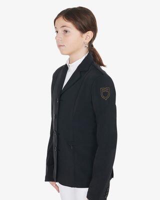 Equestro Kids Unisex Wedstrijdjas Zwart - 5/5
