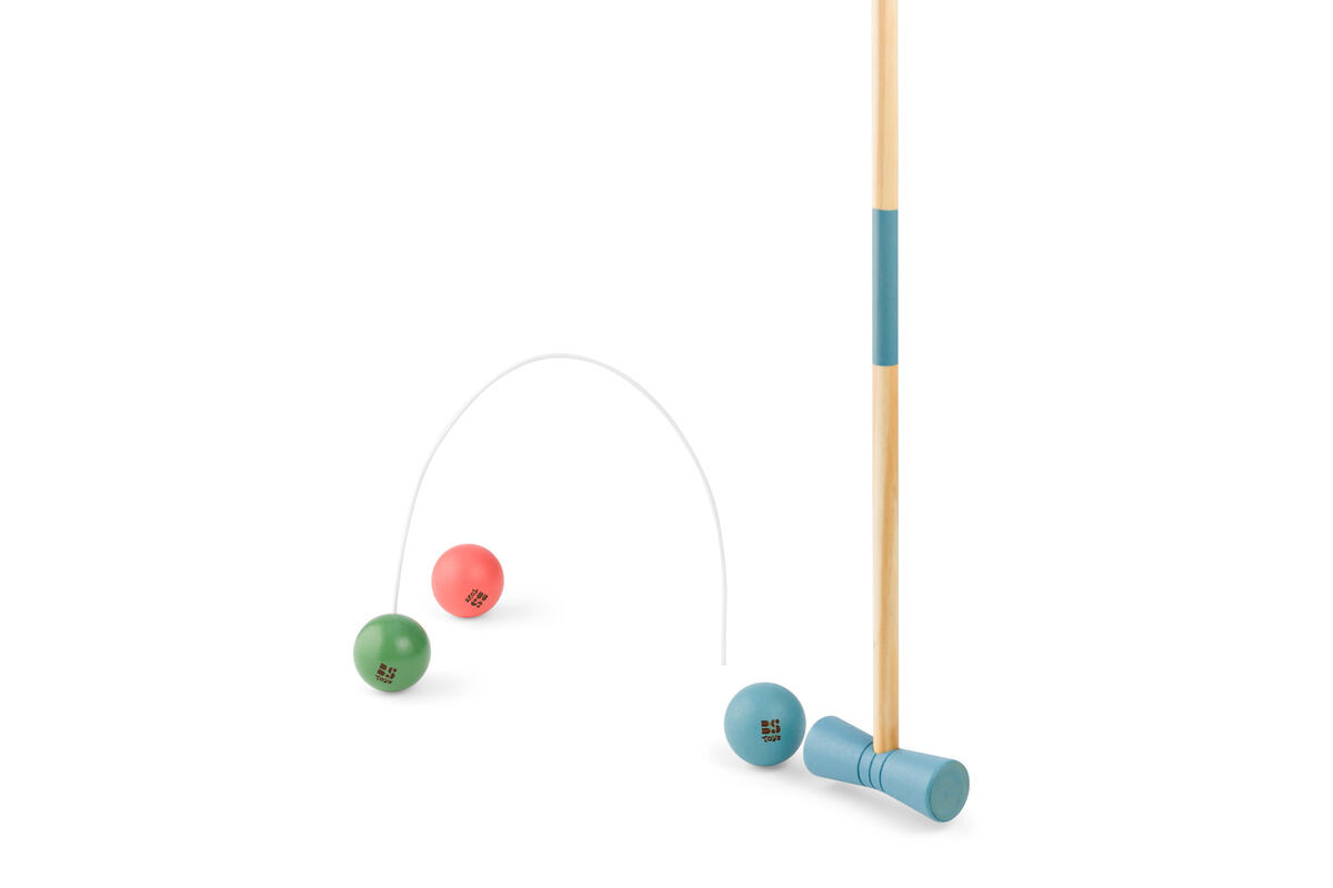 Jeu de croquet en bois - jeu de plein air pour enfants 3/8