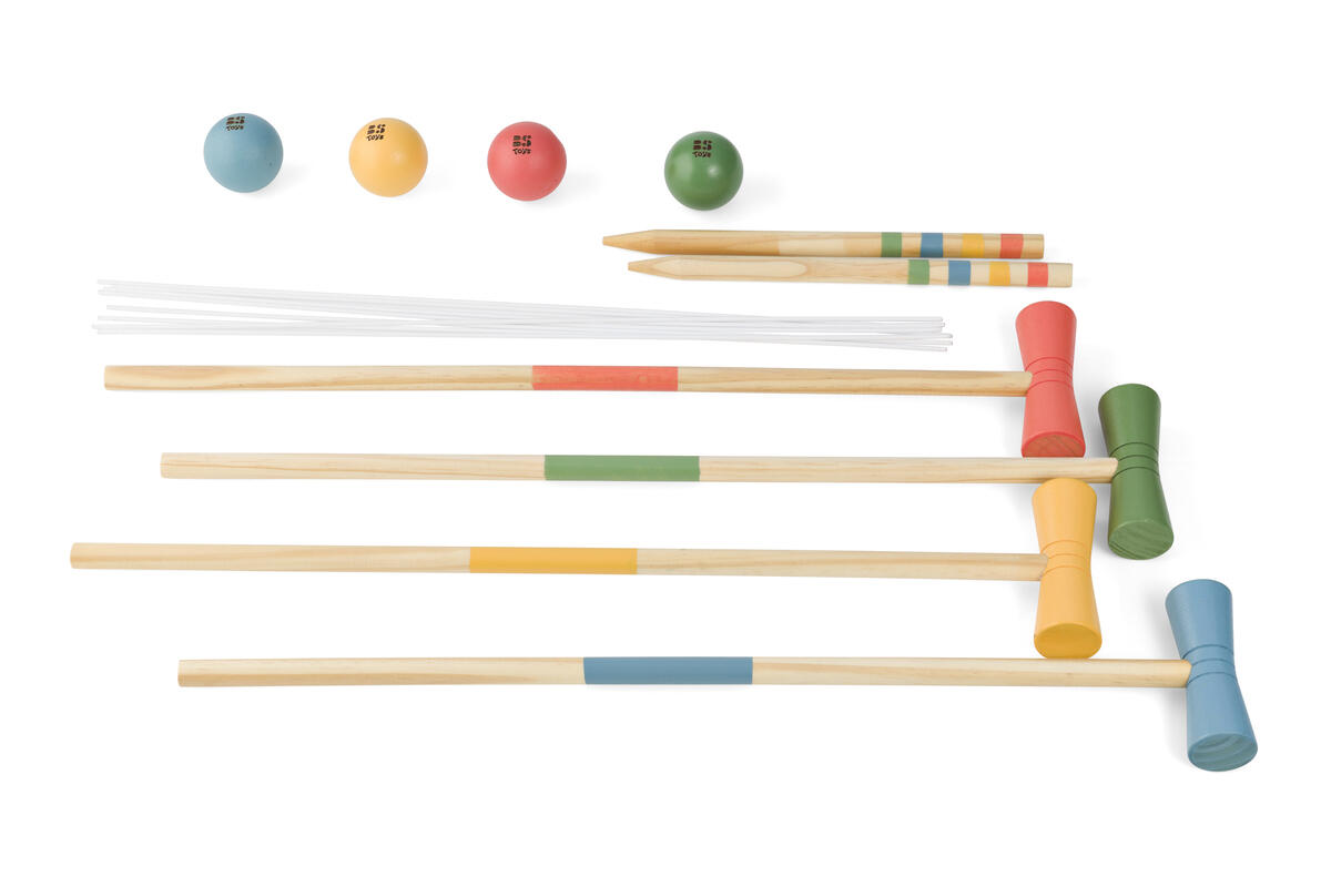 Jeu de croquet en bois - jeu de plein air pour enfants 2/8