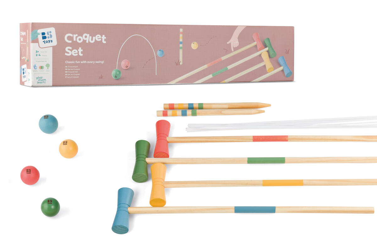 Jeu de croquet en bois - jeu de plein air pour enfants 7/8