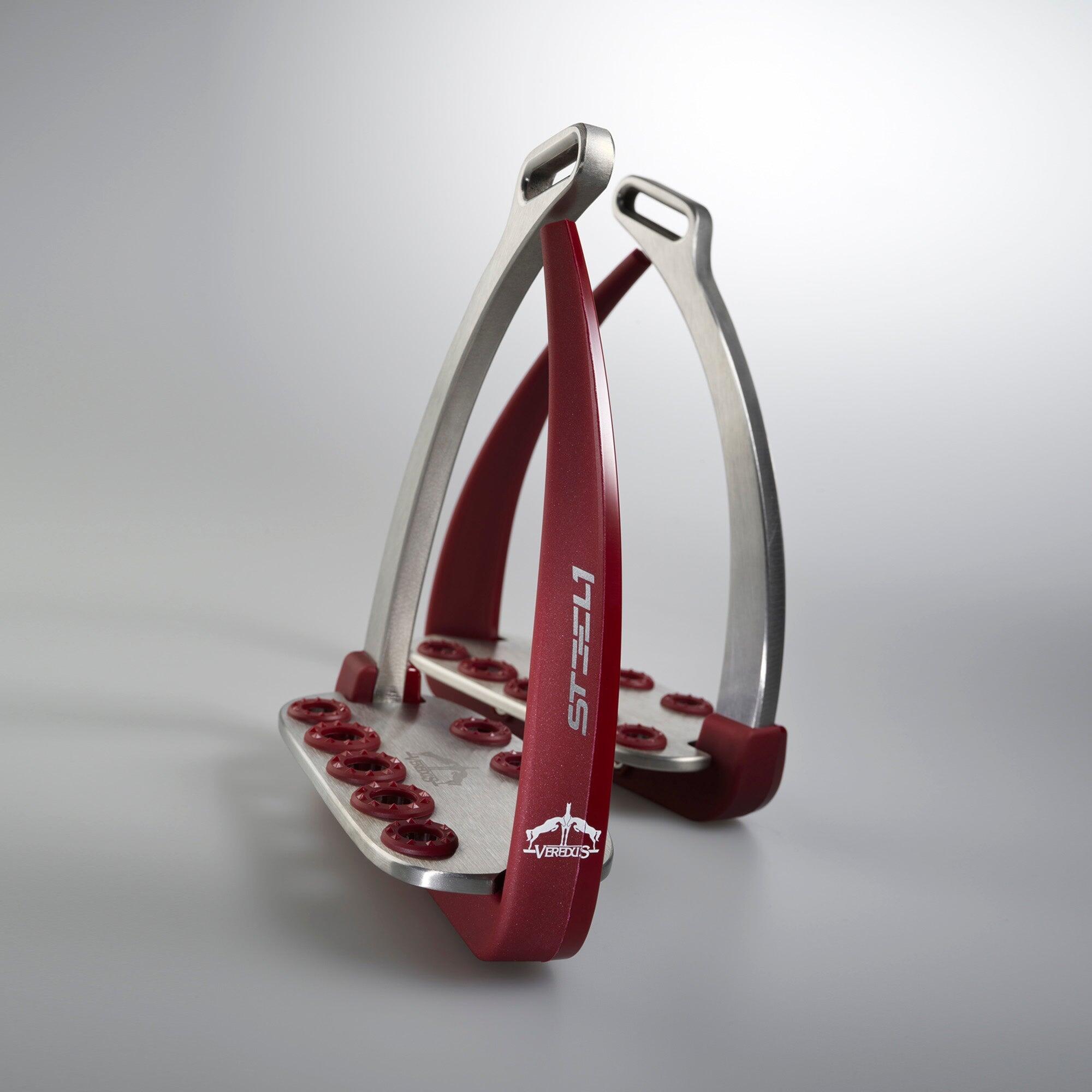 Veredus Vita Steel1 Veiligheidsstijgbeugel Bordeauxrood - 7/7
