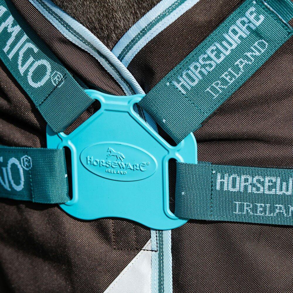 Horseware Amigo Bravo 12 Plus (disc Front) Turnout 250g Bleu - 2/4