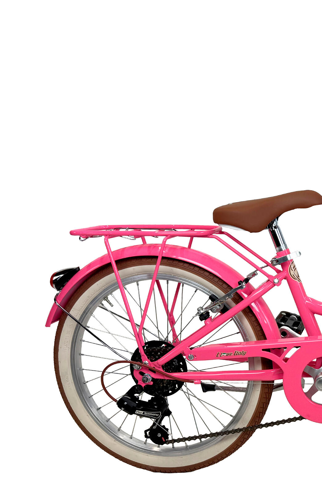 Bicicleta de menina Dolce Vita CAPPUCCINO 20" 7V com cesto - Fúcsia 2/3