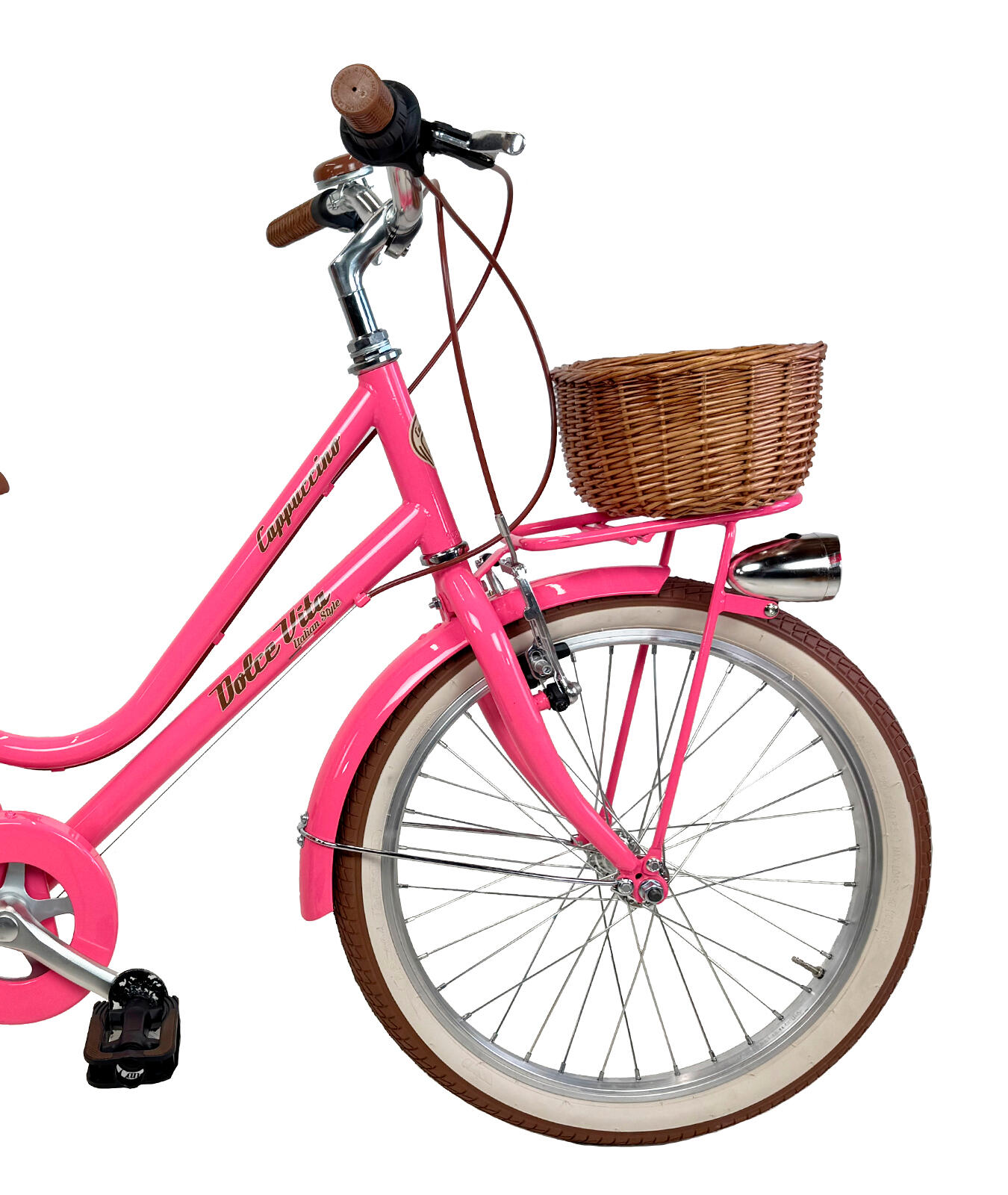 Bicicleta de menina Dolce Vita CAPPUCCINO 20" 7V com cesto - Fúcsia 3/3