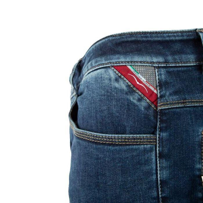 Animo Mahican Jeans Knie Grip Heren Rijbroek Blauw - 2/3