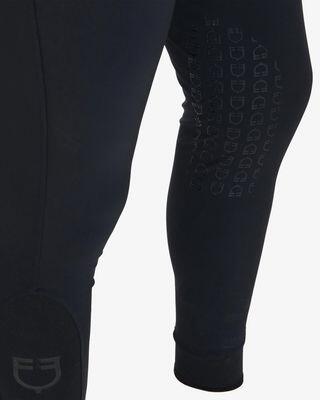 Equestro Heren Slim Fit Zomer Rijbroek Knie Grip Grijs - 6/7