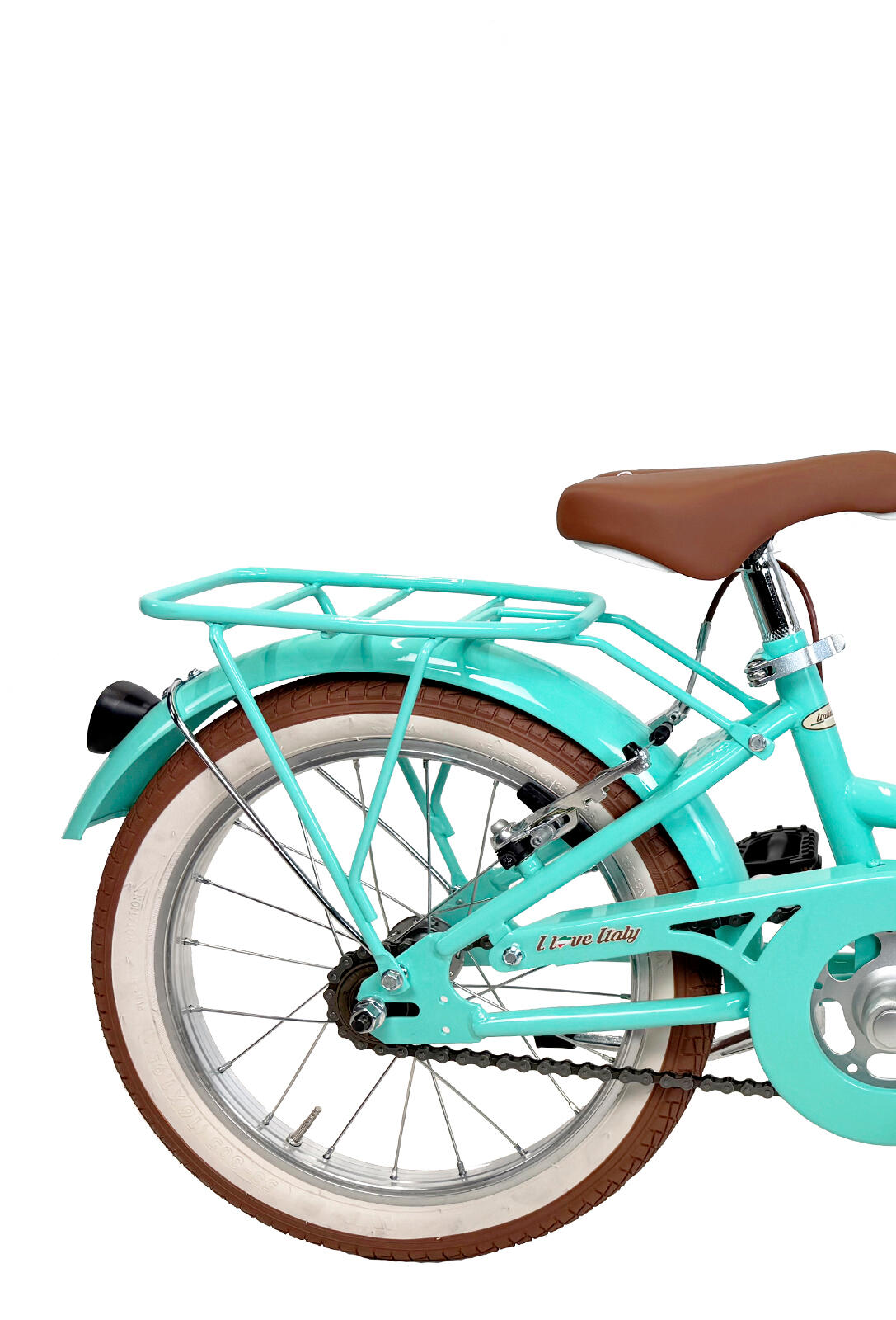 Mädchenfahrrad Dolce Vita by Canellini CAPPUCCINO 16" mit korb - Tiffany 2/3
