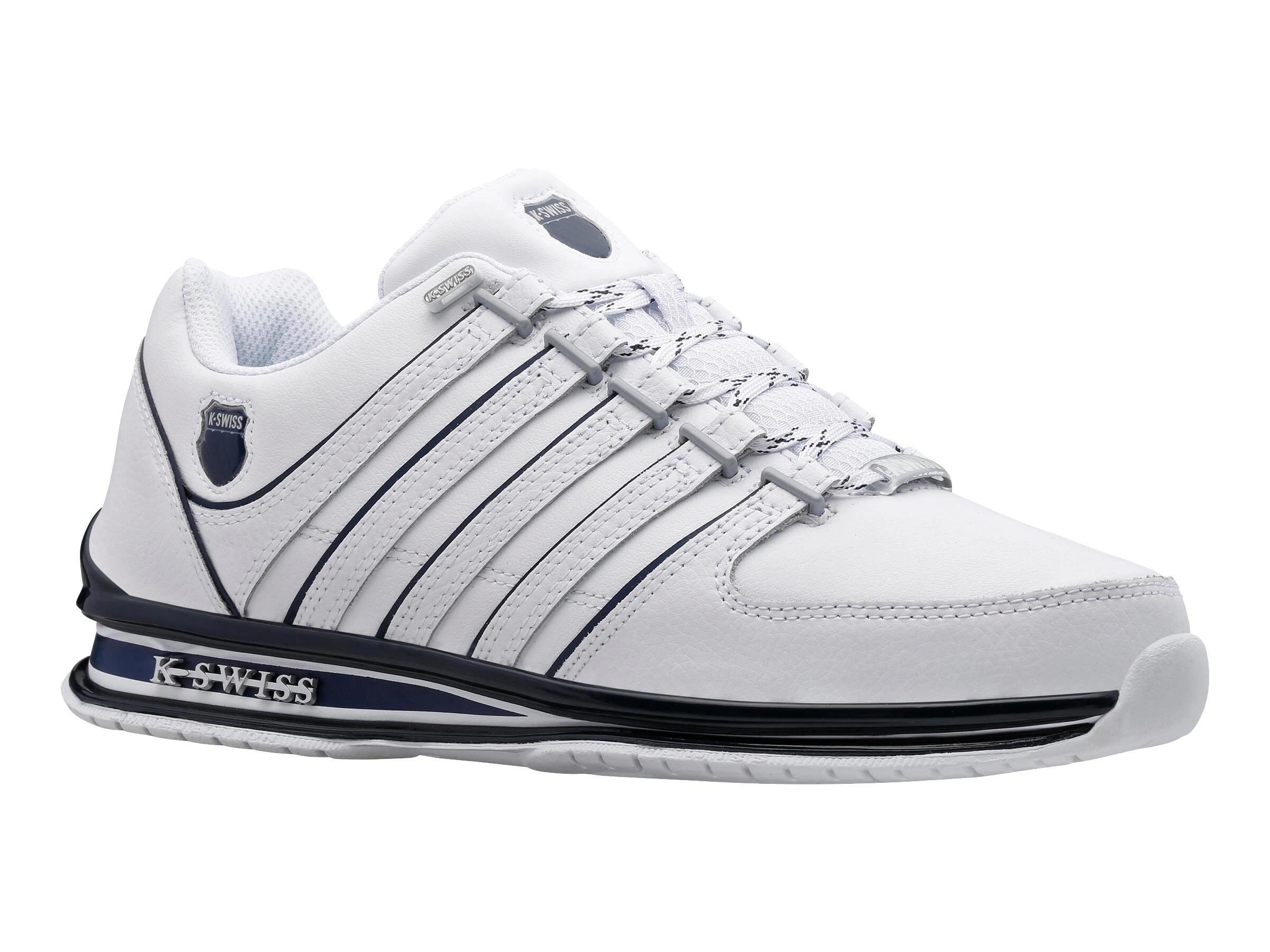Zapatillas casuales K-SWISS Rinzler para hombre en piel, blancas 2/5