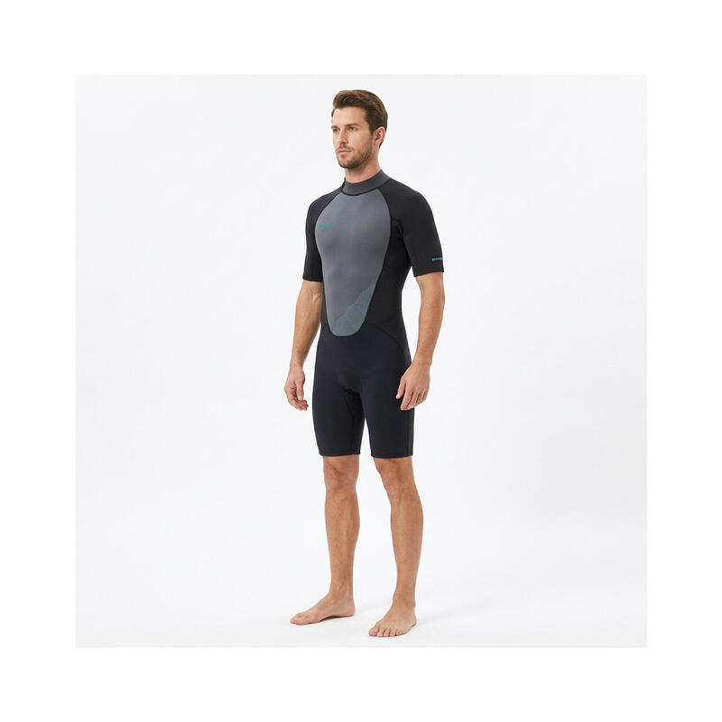 Costum de neopren shorty - Bărbați 3/2mm - Gri