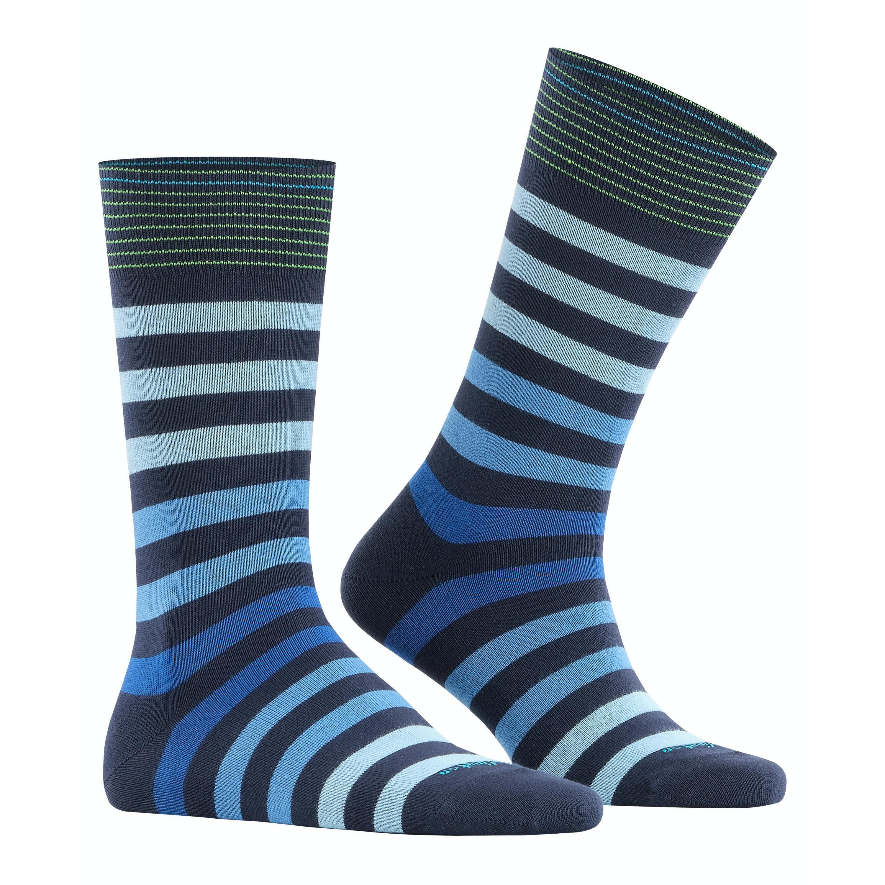 Burlington Bold Stripe Calze Uomo - Sneaker In Misto Cotone - Modello 21878